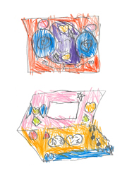 ともだちコンパクト 手描きイラスト